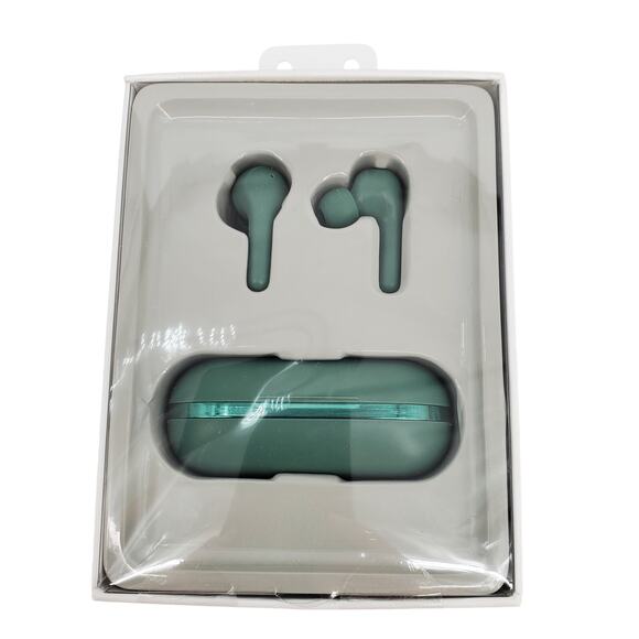 heyday True Wireless Bluetooth Earbuds 5.0 Green Rechargeable‎ in Case New - Picture 5 of 6